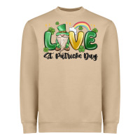 Love St. Patricks Day Gnome Heavyweight Sweatshirt | Teevron
