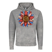 Cloud Rock American Flag Sunflower Vintage Hoodie - LillyAllenDesigns