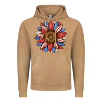 Vintage Camel American Flag Sunflower Vintage Hoodie - LillyAllenDesigns