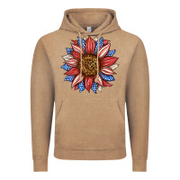 Vintage Coffee American Flag Sunflower Vintage Hoodie - LillyAllenDesigns