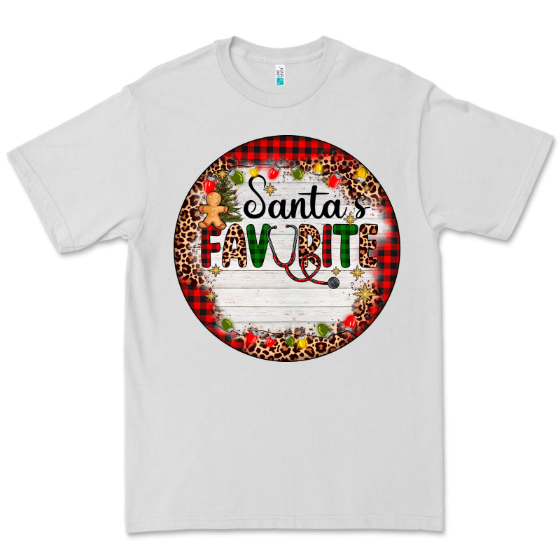 Custom Name Santas Favorite Nurse Premium Tee by AdoDesignShop | Teevron