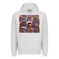 Dove Grey American flag lips leopard  tumbler Premium Hoodie - HowdyJamesFarm