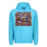 Ocean Blue American flag lips leopard  tumbler Premium Hoodie - HowdyJamesFarm