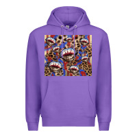 Purple American flag lips leopard  tumbler Premium Hoodie - HowdyJamesFarm