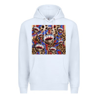White American flag lips leopard  tumbler Premium Hoodie - HowdyJamesFarm