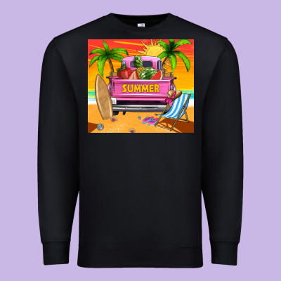 Summer Truck Premium Sweatshirt Designed By Tumblerdesignbyshophia