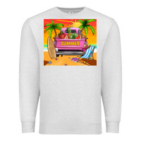 Oatmeal Heather summer truck Premium Sweatshirt - TumblerDesignByShophia