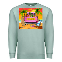 Seafoam summer truck Premium Sweatshirt - TumblerDesignByShophia