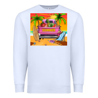 White summer truck Premium Sweatshirt - TumblerDesignByShophia