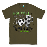 Army Green hot mess always stressed soccer mama stanley cup Classic Tee - MaliasSmallBusiness
