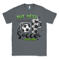 Charcoal Heather hot mess always stressed soccer mama stanley cup Classic Tee - MaliasSmallBusiness