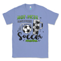 Colony Blue hot mess always stressed soccer mama stanley cup Classic Tee - MaliasSmallBusiness