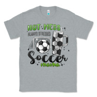 Heather Grey hot mess always stressed soccer mama stanley cup Classic Tee - MaliasSmallBusiness