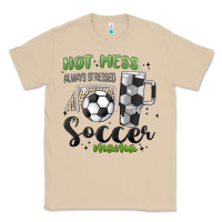 Mushroom hot mess always stressed soccer mama stanley cup Classic Tee - MaliasSmallBusiness