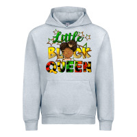 Heather Grey Little black queen Urban Hoodie - FaDigitalArtStudio