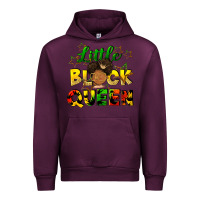 Mauve Wine Little black queen Urban Hoodie - FaDigitalArtStudio