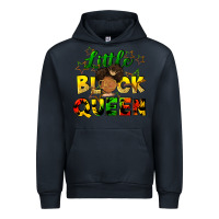 Navy Little black queen Urban Hoodie - FaDigitalArtStudio
