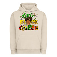 Pigment French Oak Little black queen Urban Hoodie - FaDigitalArtStudio