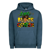 Pigment Midnight Navy Little black queen Urban Hoodie - FaDigitalArtStudio
