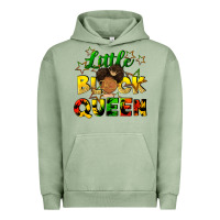 Pigment Oil Green Little black queen Urban Hoodie - FaDigitalArtStudio