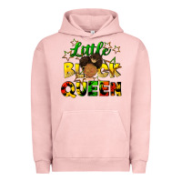Pigment Salmon Little black queen Urban Hoodie - FaDigitalArtStudio