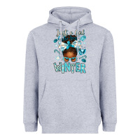 Heather Grey just a girl who loves winter afro messy bun Heavyweight Hoodie - texasbilliewilder