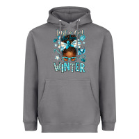 Storm just a girl who loves winter afro messy bun Heavyweight Hoodie - texasbilliewilder