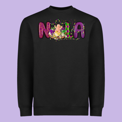 Nola Cake Mardi Gras Heavyweight Sweatshirt Designed By Maliassmallbusiness