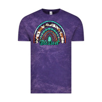 Cloud Purple blessed western rainbow Vintage Tee - Jasminsmagicworld
