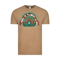 Vintage Coffee blessed western rainbow Vintage Tee - Jasminsmagicworld