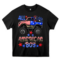 Black all american boy Heavy Core Tee - HRA Design Shop