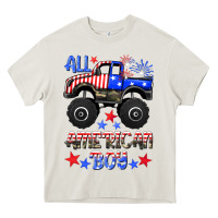 Cream all american boy Heavy Core Tee - HRA Design Shop