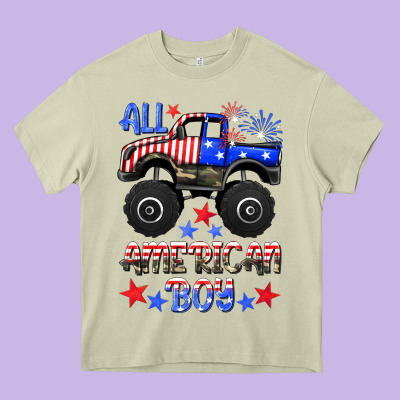 All American Boy Heavy Core Tee Designed By Hra Design Shop