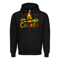 Black Cuanto my fourth mexican birthday Zipper Hoodie - Jasminsmagicworld