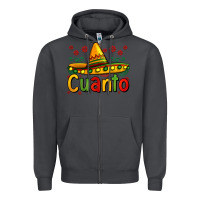 Smoke Cuanto my fourth mexican birthday Zipper Hoodie - Jasminsmagicworld