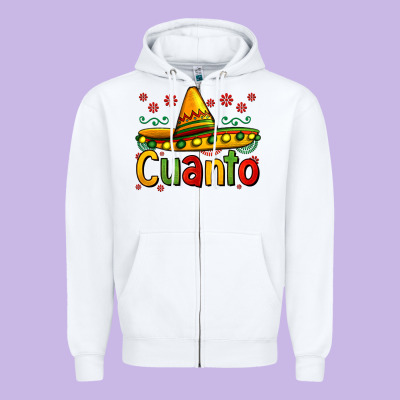 Cuanto My Fourth Mexican Birthday Zipper Hoodie Designed By Jasminsmagicworld