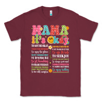 Burgundy mama its okay Classic Tee - JahusDesignShop