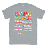 Heather Grey mama its okay Classic Tee - JahusDesignShop