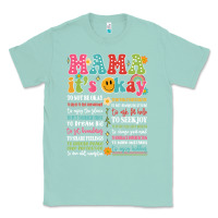 Seafoam mama its okay Classic Tee - JahusDesignShop