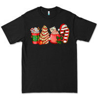 Black christmas tree cake and coffee cups ado Premium Tee - AdoDesignShop