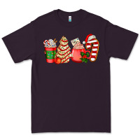 Plum christmas tree cake and coffee cups ado Premium Tee - AdoDesignShop