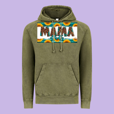 Mama Of Both License Plate Vintage Hoodie Designed By Jasminsmagicworld