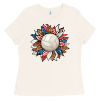 Bone volleyball sunflower Ladies Tee - HRA Design Shop