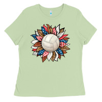 Matcha volleyball sunflower Ladies Tee - HRA Design Shop