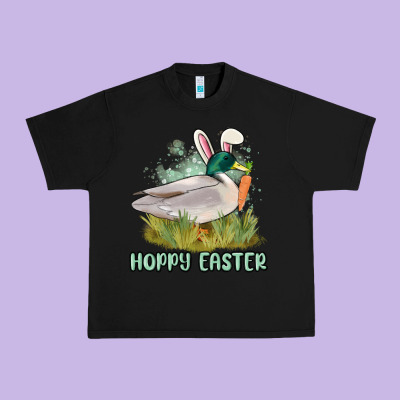 Hoppy Easter Duck Hunting Urban Heavy Tee Designed By Maliassmallbusiness