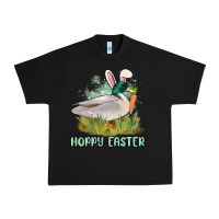 Black hoppy easter duck hunting Urban Heavy Tee - MaliasSmallBusiness