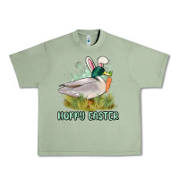 Oil Green hoppy easter duck hunting Urban Heavy Tee - MaliasSmallBusiness