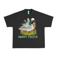 Pigment Black hoppy easter duck hunting Urban Heavy Tee - MaliasSmallBusiness