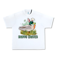 White hoppy easter duck hunting Urban Heavy Tee - MaliasSmallBusiness