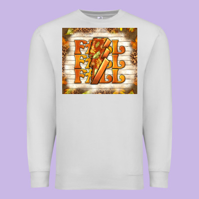 Fall With Lightning Bolt Premium Sweatshirt Designed By Tumblerdesignbyshophia